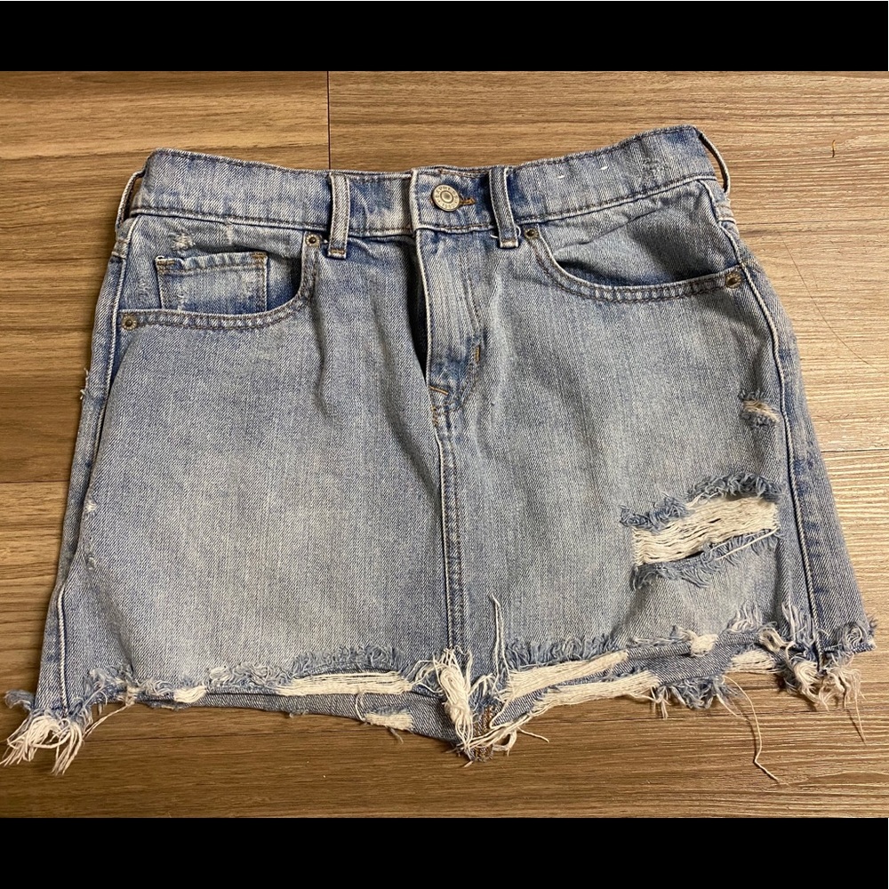 Express Mini Jean Skirt